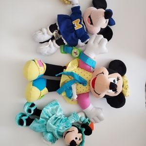 Disney Minnie Mouse Plush Bundle